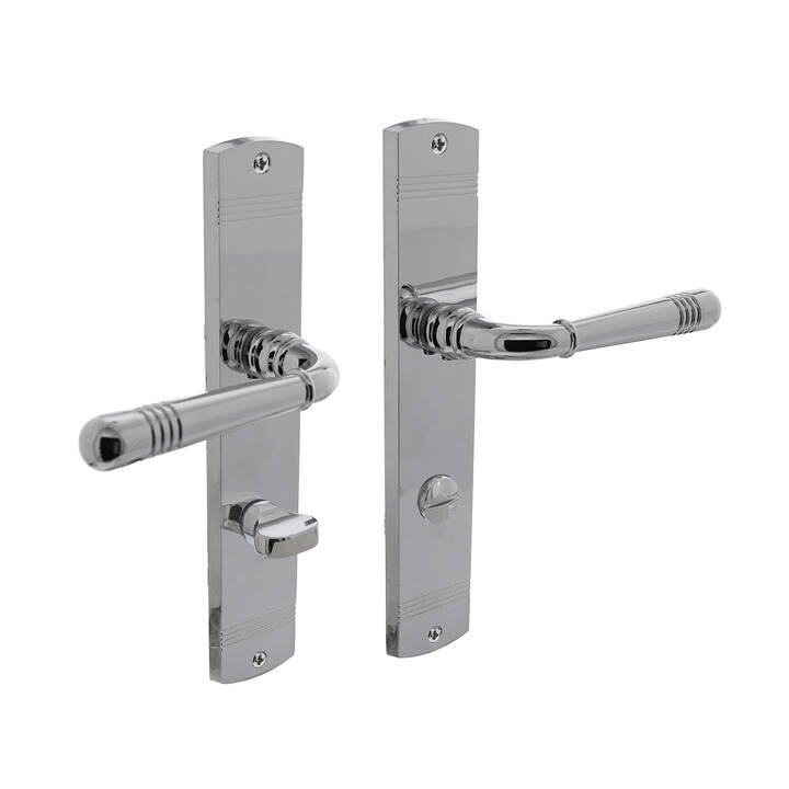 Intersteel Deurklink Helena op schild 235x45x8mm met WC63/8mm chroom | Intersteel