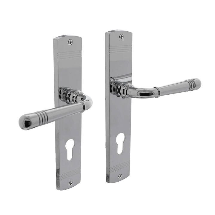 Intersteel Deurklink Helena op schild profielcilindergat 55mm chroom | Intersteel