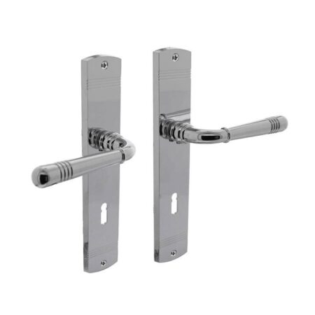 Intersteel Deurklink Helena op schild sleutelgat 56mm chroom | Intersteel
