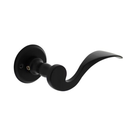 Intersteel Deurklink Lepel met rozet schroefgat mat zwart | Intersteel
