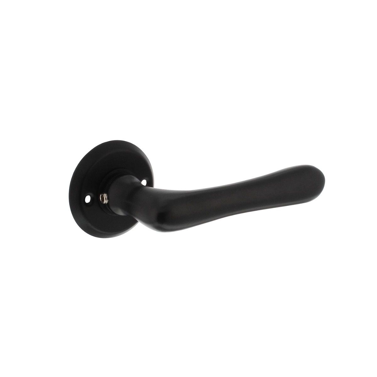 Intersteel Deurklink Trento met ronde rozet mat zwart | Intersteel