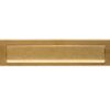 Intersteel Getrommelde messing PVD brievenbus met klep en regenrand | Intersteel