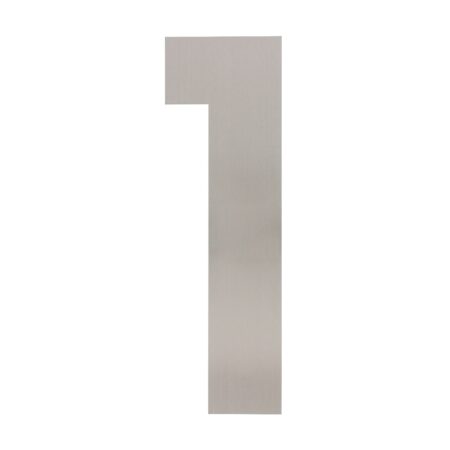 Intersteel Huisnummer 1 XXL hoogte 50 cm geborsteld RVS | Intersteel