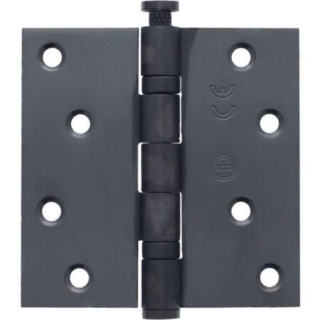 Intersteel Kogellagerscharnier RVS rechte hoeken 89x89mm PVD antraciet tot 70 kilo | Intersteel