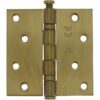 Intersteel Kogellagerscharnier RVS rechte hoeken 89x89mm PVD mat messing tot 70 kilo | Intersteel