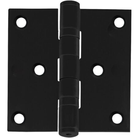 Intersteel Kogellagerscharnier rechte hoeken 76x76mm RVS zwart tot 50 kilo | Intersteel