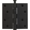 Intersteel Kogellagerscharnier rechte hoeken 89x89mm RVS zwart tot 70 kilo | Intersteel