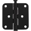 Intersteel Kogellagerscharnier ronde hoeken 76x76mm RVS zwart tot 50 kilo | Intersteel