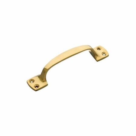 Intersteel Meubelgreep Haags model 130mm ongelakt messing | Intersteel
