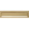 Intersteel PDV messing brievenbus met klep en regenrand | Intersteel