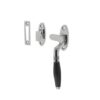 Intersteel Raamsluiting Ton rechts nikkel/ebbenhout | Intersteel
