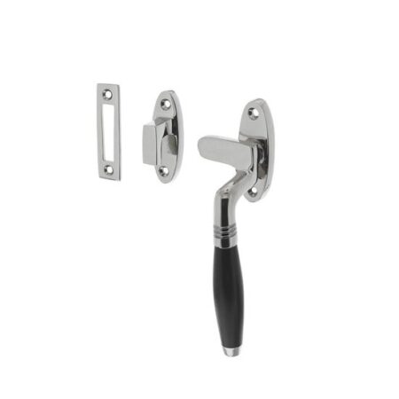 Intersteel Raamsluiting Ton rechts nikkel/ebbenhout | Intersteel