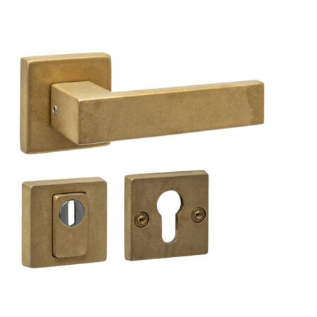 Intersteel SKG3 Achterdeurbeslag Amsterdam PVD messing getrommeld | Intersteel