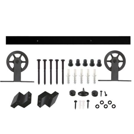 Intersteel Schuifdeursysteem Wheel Top mat zwart | Intersteel