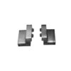 Intersteel Set van 2 stoppers schuifdeursysteem mat zwart met bevestiging | Intersteel