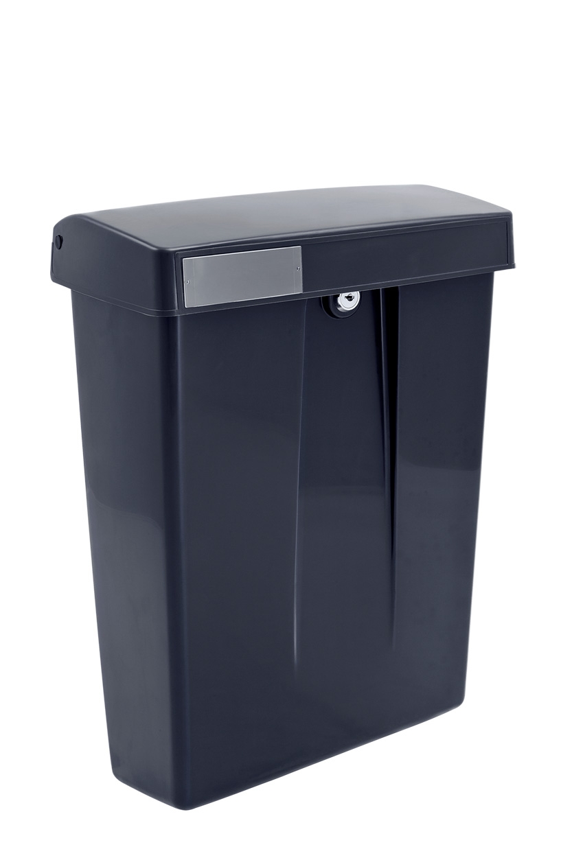 Intersteel Summus wandbrievenbus kunststof - zwart RAL9005 | Intersteel