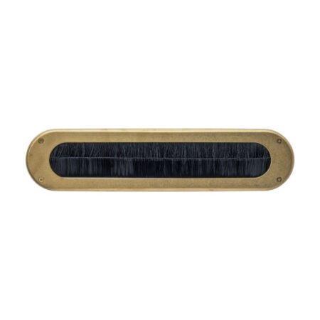 Intersteel Tochtwering ovaal 340x80mm - PVD messing getrommeld | Intersteel