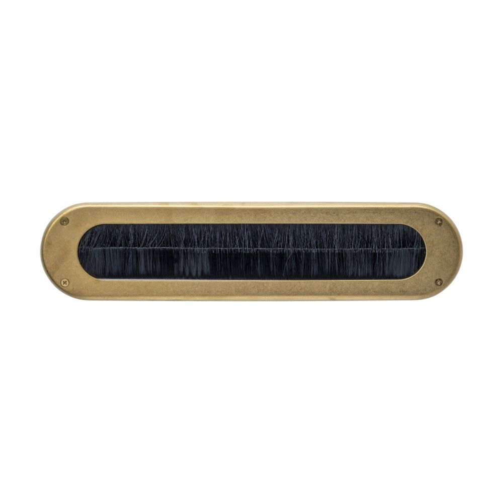 Intersteel Tochtwering ovaal 340x80mm - PVD messing getrommeld | Intersteel