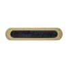 Intersteel Tochtwering ovaal 340x80mm - PVD messing kleur | Intersteel
