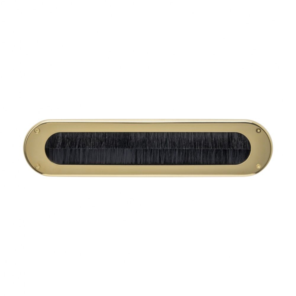 Intersteel Tochtwering ovaal 340x80mm - PVD messing kleur | Intersteel