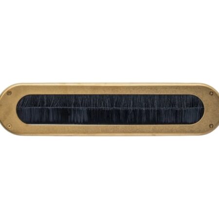 Intersteel Tochtwering ovaal PVD messing getrommeld | Intersteel
