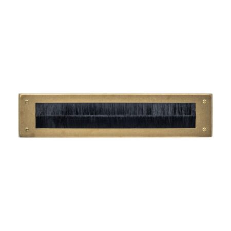 Intersteel Tochtwering rechthoek 340x76mm - PVD messing getrommeld | Intersteel