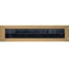Intersteel Tochtwering rechthoekig 340x76mm PVD messing getrommeld | Intersteel