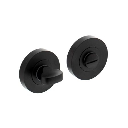 Intersteel WC slot / badkamersluiting 52x8mm mat zwart | Intersteel