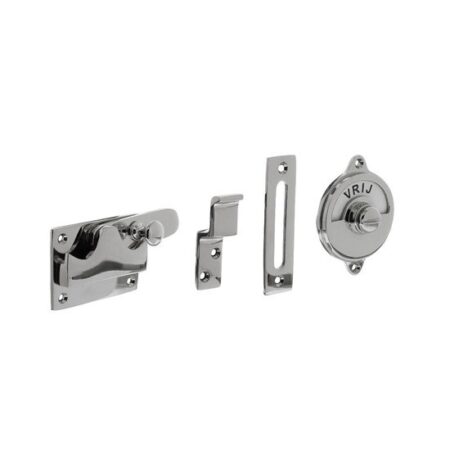 Intersteel WC-slot hendel vlak vrij/bezet nikkel | Intersteel