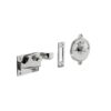 Intersteel WC slot met hendel met bocht vrij-bezet chroom | Intersteel