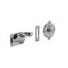 Intersteel WC slot met hendel met bocht vrij-bezet nikkel | Intersteel