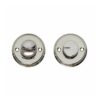 Intersteel WC slot rond met schroefgaten nikkel | Intersteel