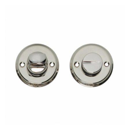 Intersteel WC slot rond met schroefgaten nikkel | Intersteel