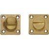 Intersteel WC slot vierkant messing getrommeld | Intersteel