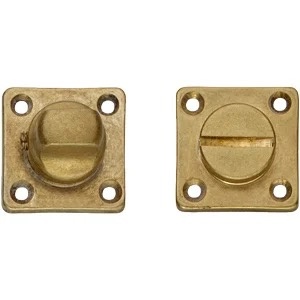 Intersteel WC slot vierkant messing getrommeld | Intersteel