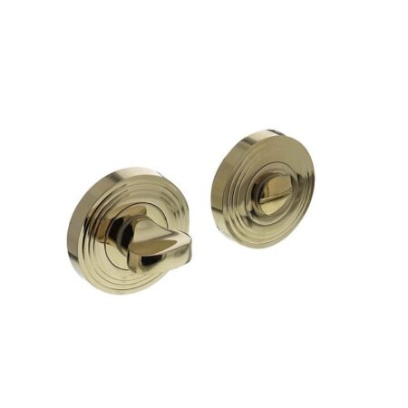 Intersteel WC-sluiting verdekt met rillen PVD messingkleur | Intersteel