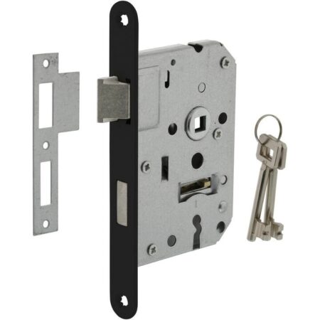 Intersteel Woningbouw klavier dag- en nachtslot zwart 55 mm | Intersteel