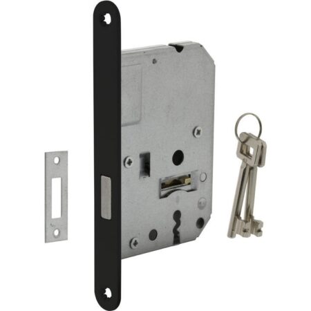 Intersteel Woningbouw klavier kastslot zwart 55 mm | Intersteel