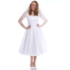 Ivy Lace Satin Dress White-36 (NL) /10 (UK) | 37% korting | Vivien of Holloway
