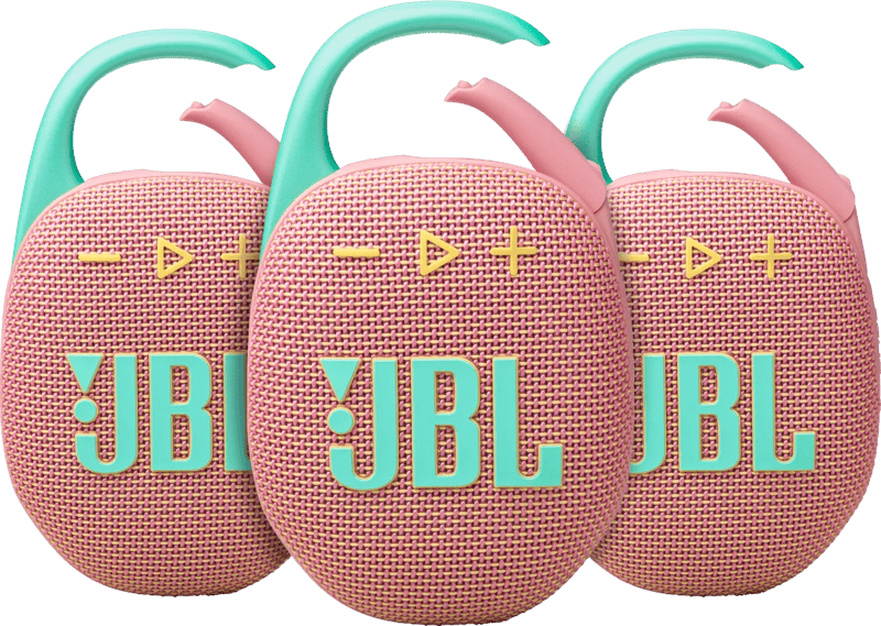 JBL Clip 5 Roze 3-pack