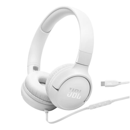 JBL Tune 520C USB-C On-ear hoofdtelefoon Wit | JBL