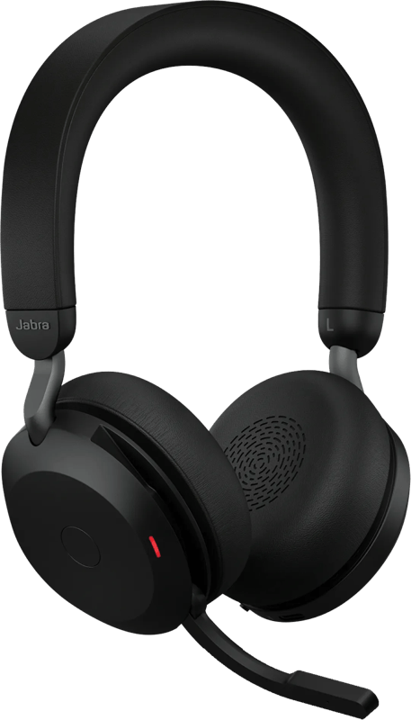 Jabra Evolve2 75 USB A Draadloze Office Headset Zwart
