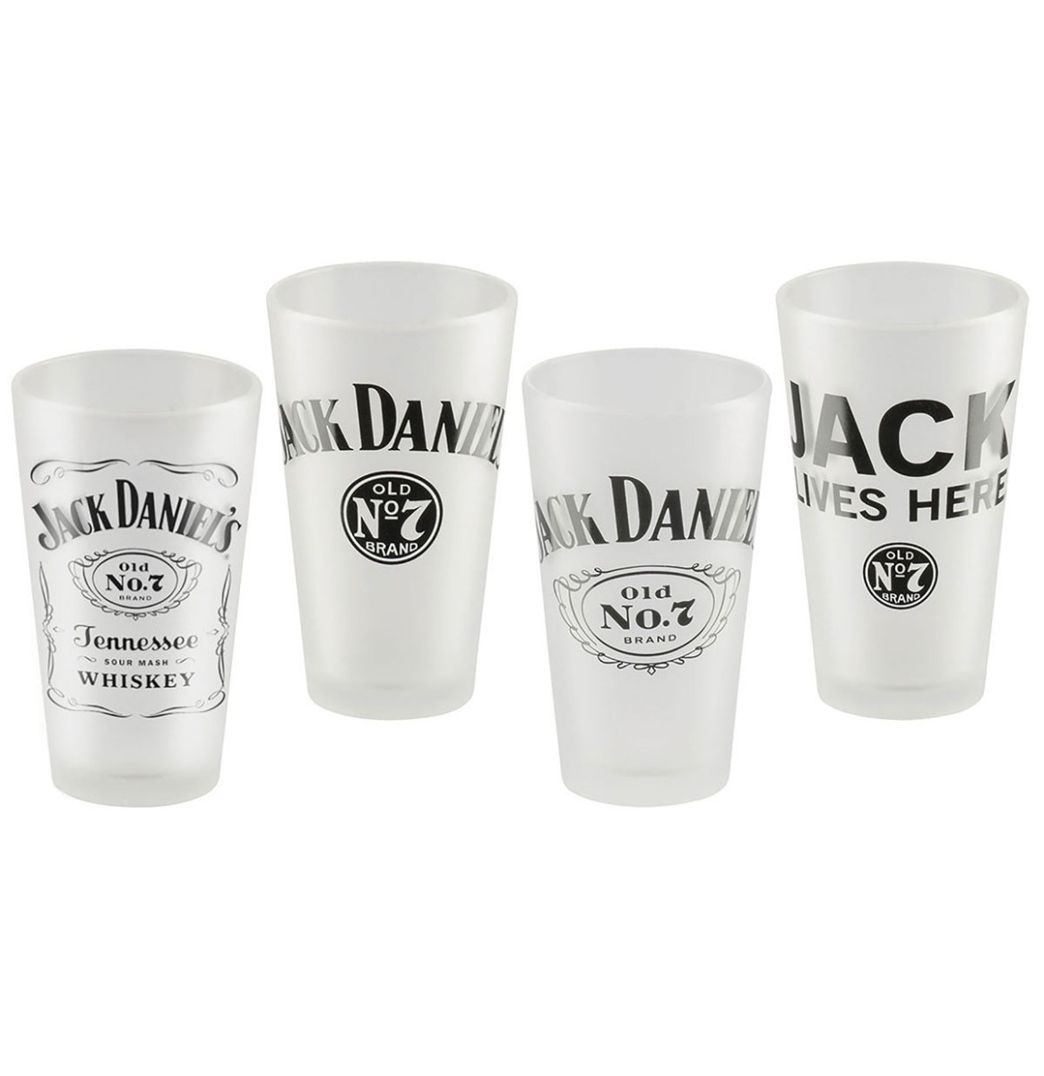 Jack Daniel's Bier Glazen Set Van 4 | Jack Daniel's