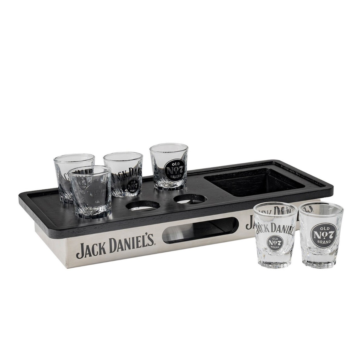 Jack Daniel's - Fles/Shot Glazen Tray Set | Jack Daniel's