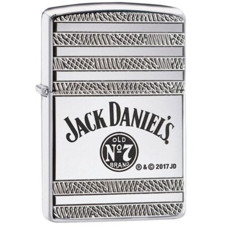 Jack Daniel's Glimmende Zilveren Zippo Aansteker | Jack Daniel's
