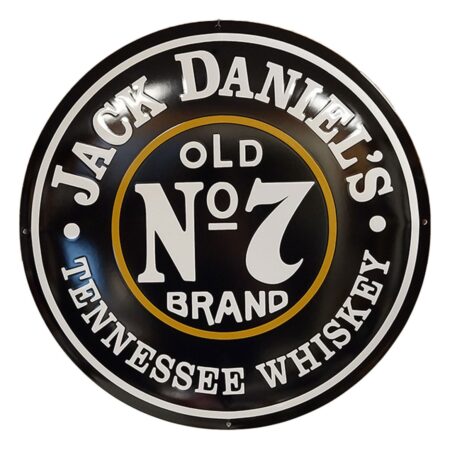 Jack Daniel's Logo Emaille Bord - Ø50cm | Jack Daniel's