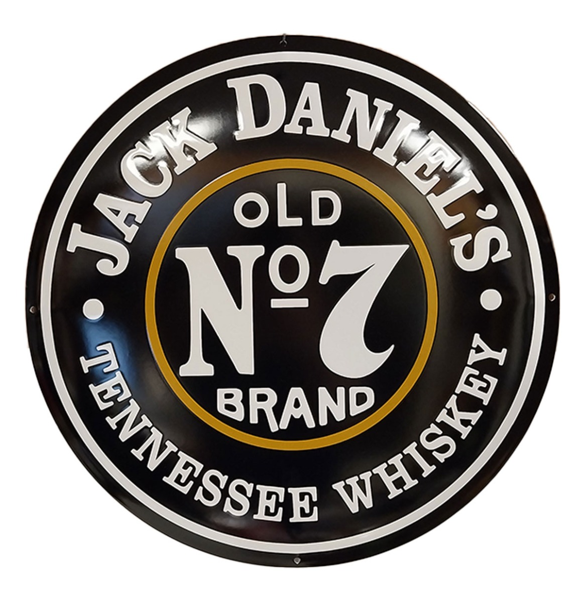 Jack Daniel's Logo Emaille Bord - Ø50cm | Jack Daniel's