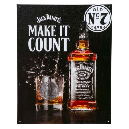 Jack Daniel's - Make It Count Metalen Wandbord 30.5 x 40