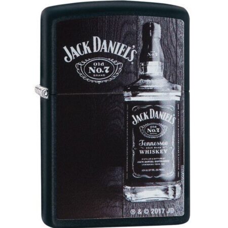 Jack Daniel's Whiskey Fles Zwarte Zippo Aansteker | Jack Daniel's