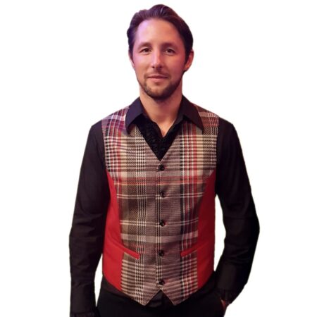 Jacky Carmine Gilet Red-S | 16% korting | Fiftiesstore